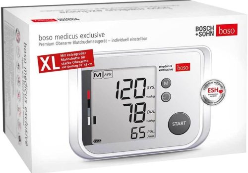 מד לחץ דם דיגיטלי לזרוע Boso Medicus Exclusive בוסו – פרימיום, מדידה חכמה ללא ניפוח נוסף, צג גדול