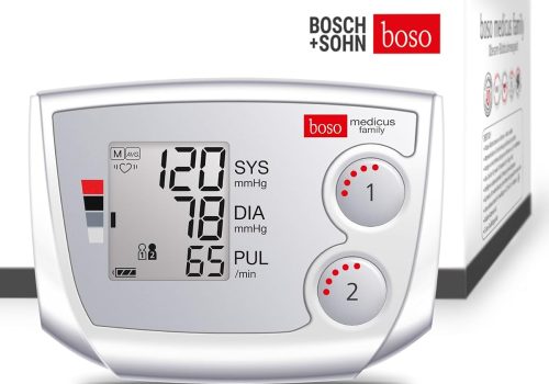 מד לחץ דם דיגיטלי לזרוע Boso Medicus Family בוסו – זוגי, 2 זיכרונות, צג גדול, שרוול אוניברסלי (22–42 ס״מ)