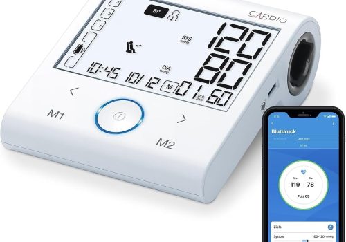 מד לחץ דם דיגיטלי לזרוע Beurer BM 96 Cardio ביורר – משולב אק״ג, זיהוי AFib, מניעת שבץ (22–42 ס״מ)
