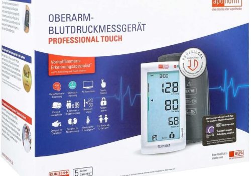 מד לחץ דם דיגיטלי לזרוע Aponorm Professional Touch אפונורם – מסך מגע, זיכרון גדול, מאומת קלינית