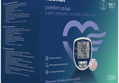 מד לחץ דם דיגיטלי לזרוע visomat comfort 20/40 ויזומט – מדידה מדויקת, שרוול 23–43 ס״מ, זיכרון גדול